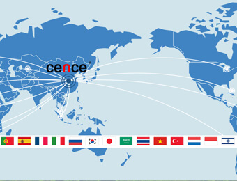 Cence centrifuge machine is spread all over the world