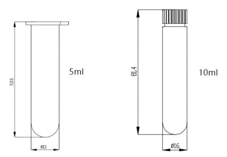 Centrifuge Tube with Cap 5mL 10mL Screw Cap Centrifuge Tube