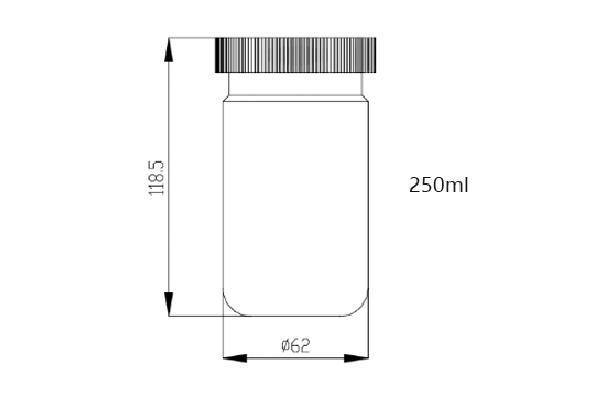 Centrifuge Accessories Product Characteristics of 250mL Low Speed Centrifuge Bottle