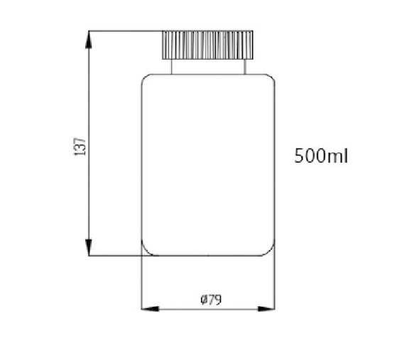 Glass Centrifuge Bottles Product Characteristics of 500mL Low-Speed Centrifuge Bottle