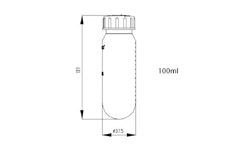 Screw Cap Microcentrifuge Tubes Product Characteristics of 100mL Screw Cap Centrifuge Tube