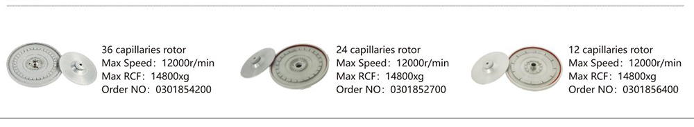 Micro Hematocrit Centrifuge Rotor Parameter Of TG12M Hematocrit Centrifuge