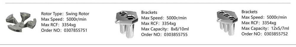 Bench Top Centrifuge Rotor Parameter Of CH12R 8x10mL Low Speed Refrigerated Cenrifuge